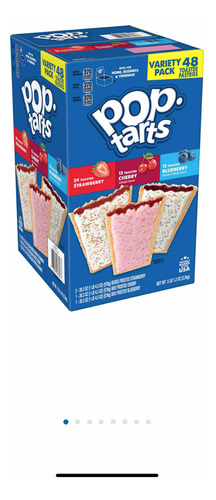 Pop Tarts Fresa/cereza/mora Azul Sin Sal 2.3 Kg Pack X 48