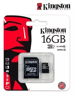 Memoria Microsd Kingstone Clase 10 De 16gb Original