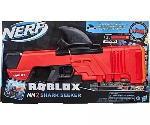 Lança Dardos Nerf Mega Roblox Shark Seeker Blaster - Hasbro