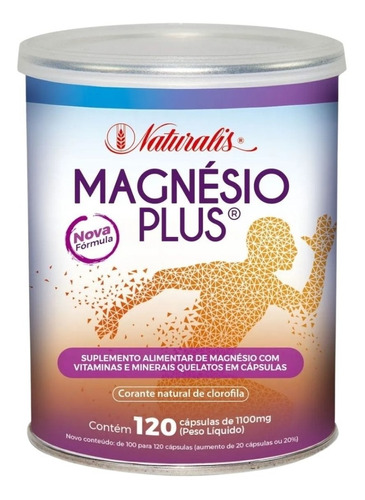 Magnésio Plus 120 Cápsulas - Naturalis