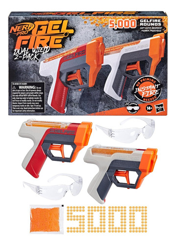 Nerf Lanzador Pro Gelfire Hidrogel Paquete De 2 -5000 Cargas