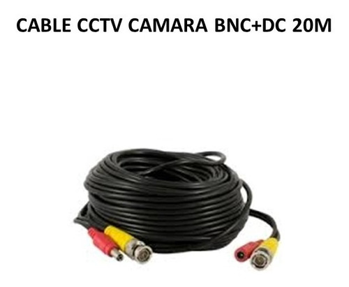 Cable Cctv Camara Bnc+dc 20m