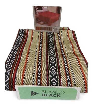 Imagen 4 de 4 de Manta Blanco Black Rustica De 2 1/2 Y Queen
