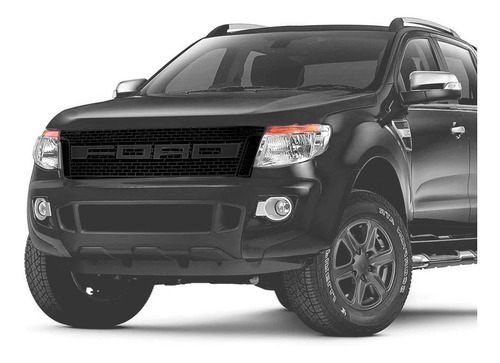 Imagem 4 de 5 de Grade Parachoque Raptor Ford Ranger 2013 A 2016 Preto Suits