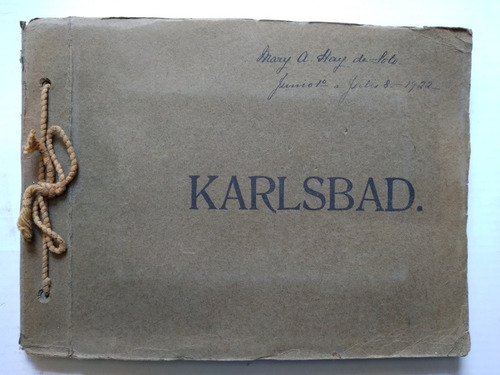 Antiguo Álbum Con 20 Fotografías De Karlsbad Alemania C.1920
