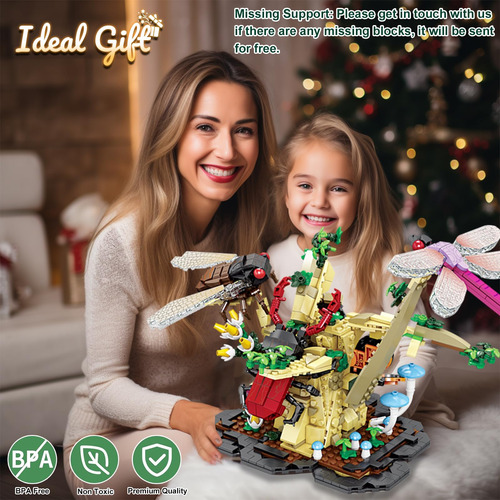 Juego De Construcción 6 En 1 De Flores E Insectos