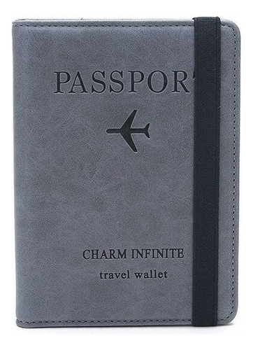 Funda De Cuero For Pasaporte Porta Pasaporte Con Bloqueo