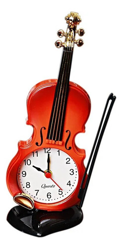 Reloj Creativo Para Estudiantes Con Alarma, Violín, Moderno