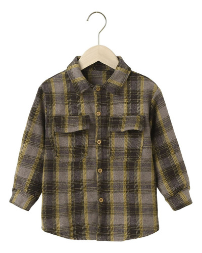 Camisa A Cuadros De Moda Camisa Casual Para Niños