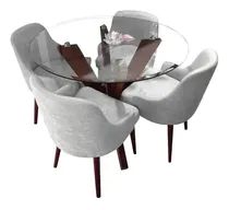 Comprar Juego De Comedor 4 Sillas Madera Tornillo De Calidad 