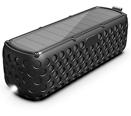Altavoz Bluetooth Portátil Solar, Inalámbrico, Impermeable, 