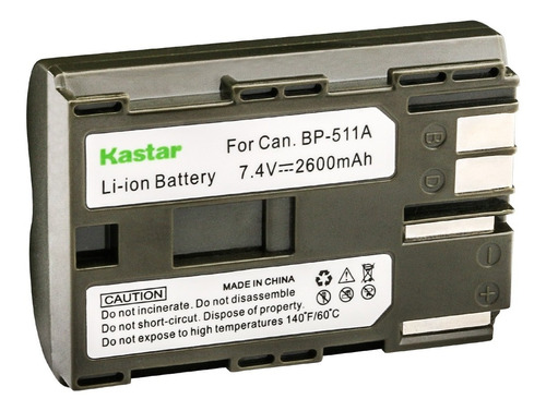 Batería Kastar Bp-511 P/canon G1 G2 G3 G5 G6 D60 D30 40d 30d