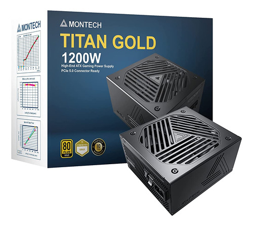 Montech Titan Gold 1200w High-end Atx Gaming Power Supply - 