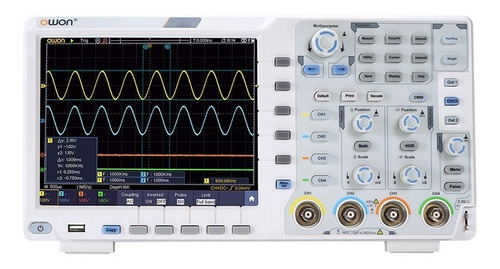 Osciloscopio Digital Owon 200 Mhz Xds3204e 4 Canales Touch