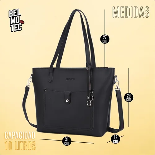 Tote bag con cierre hotsell