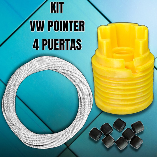 Kit Reparación Elevador Pointer 4 Puertas Derecho Del-tra