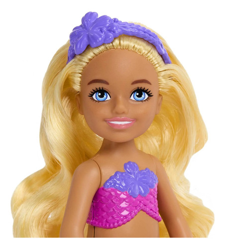 Barbie Sirena Chelsea Con Pelo Rubio
