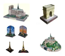 Comprar 5 Maquetes De Papel Monumentos França Para Imprimir E Montar