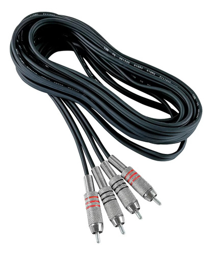 Cable Para Audio Rca A Rca De 6 Metros, Mrs Au044-6m