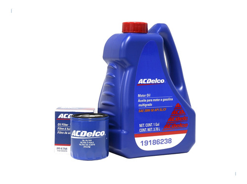 Kit Cambio Aceite 20w50 3.78l Con Filtro Chevy 1994 Al 2012