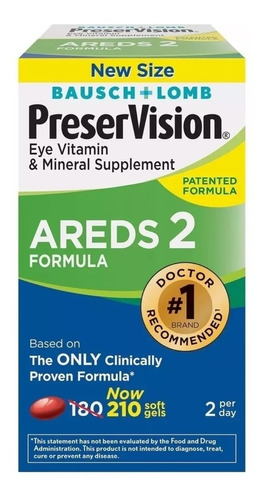 Preservision Areds2 Eye Olhos Vitamina Mineral  210 Tablets