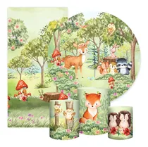 Comprar Kit Painéis + Trio Capa Cilindro Casado 3d Bosque Encantado