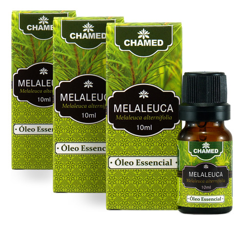 Kit 3 Óleo Essencial De Melaleuca Alternifolia Tea Tree 10ml