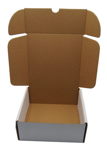 Caja Envios Ecommerce 200 Pz. 20x20x8cm Impresa Personalizad Blanco