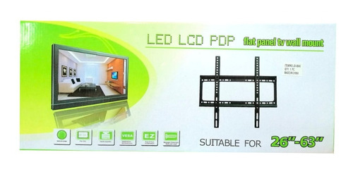 Soporte Pared Fijo Tv Lcd Led Base 26'' - 63'' 50 Kg