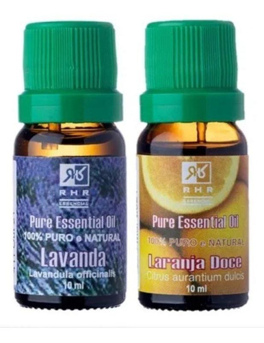 Kit Óleos Essenciais De Lavanda E Laranja Doce 10ml - Rhr