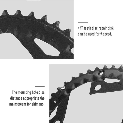 Vgeby1 Bicycle Chainring, 44t Aluminium Alloy Mountain Singl