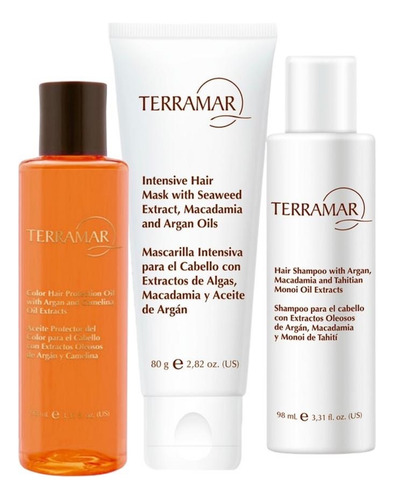 Kit Set De Viaje Protector Capilar Terramar 98mls