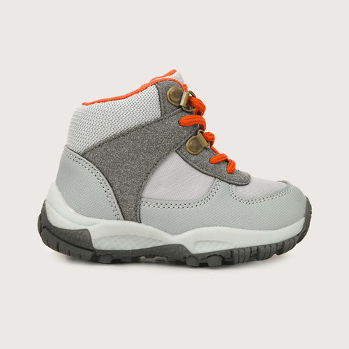 Botin De Niño Outdoor Con Cordón Gris (20 A 29)