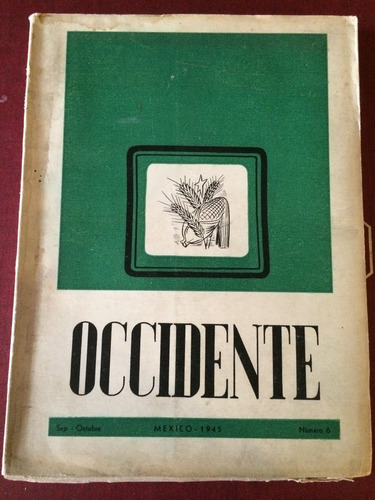 Revista Occidente. José Clemente Orozco, Agustín Yáñez