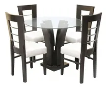 Comprar Dm Comedor Elegantly 4 Sillas Acabado Nogal Dmuebles