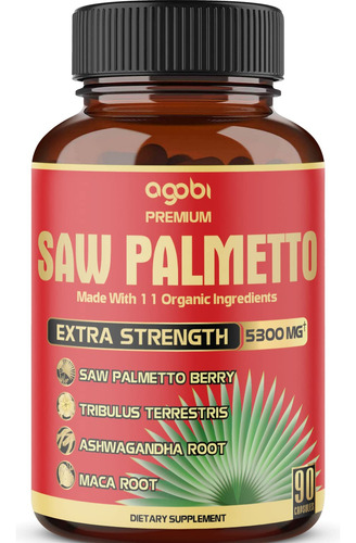 Capsulas Premium De Saw Palmetto 5300 Mg * Maxima Potencia C