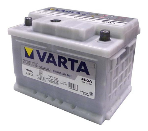 Bateria Auto Va60dd 12x65 60ah Silver Dynamic Varta Nafta