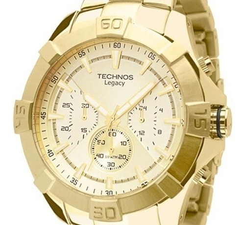 Relogio Technos Masculino Dourado Js20ah/4x Legacy