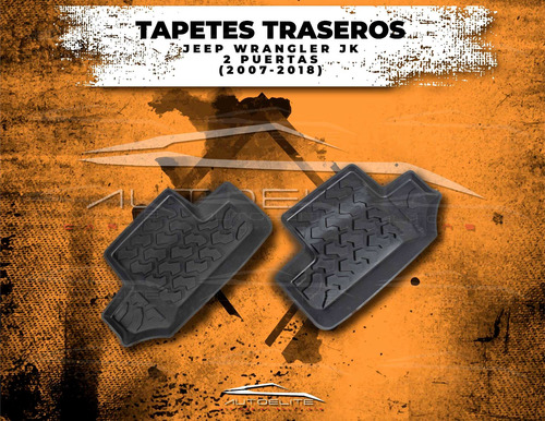 Imagen 4 de 7 de Tapetes Jeep Jk Wrangler 2 Puertas Traseros Uso Rudo 07-18