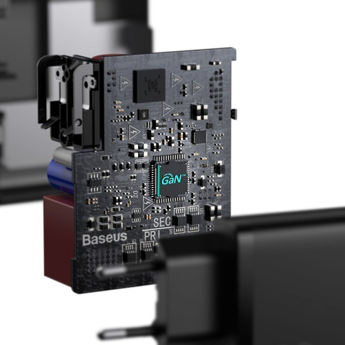 Imagen 5 de 10 de Cargador Rápido Baseus Gan2 1c 100w Con Cable Usb-c