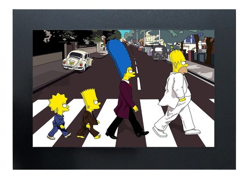 Cuadro De Los Simpson The Beatles