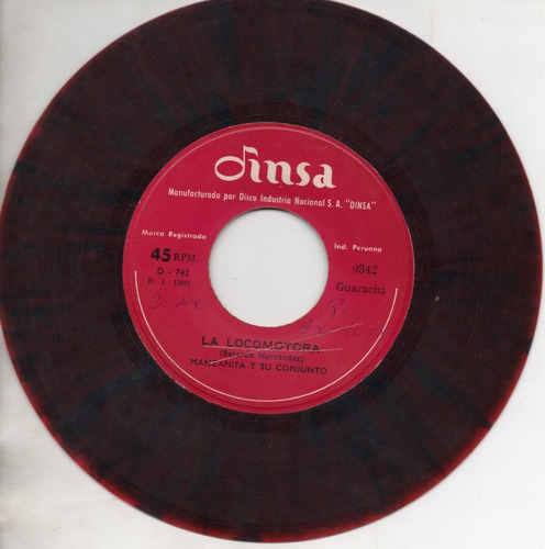 Manzanita Y Su Conjunto La  Locomotora 45 Rpm Popsike