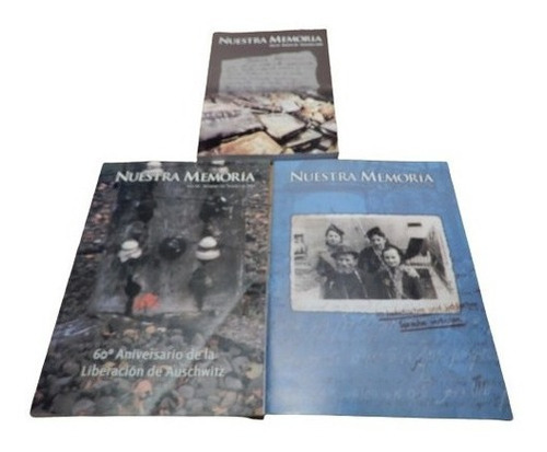 Lote 3 Revistas Nuestra Memoria. N° 20-2002 Y N° 24 Y&-.