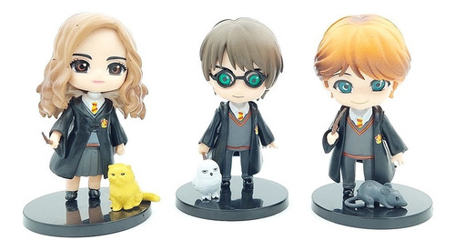Set 3 Figuras Harry Potter De Colección