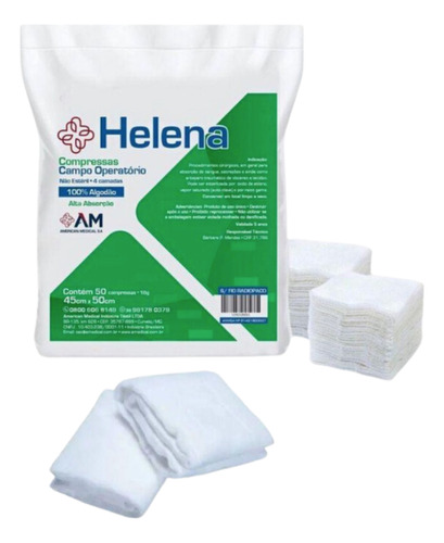 Campo Operatorio 45x50 C/50 18g N/est. S/fio Rx Helena