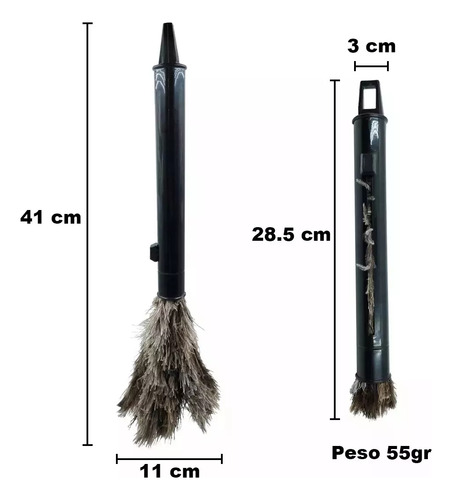 Jia Plumero Retráctil Con Plumas De Avestruz, 2 Uds.
