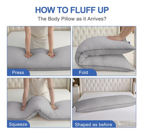 Almohada Corporal De Espuma Viscoelástica Para Dormir De Lad