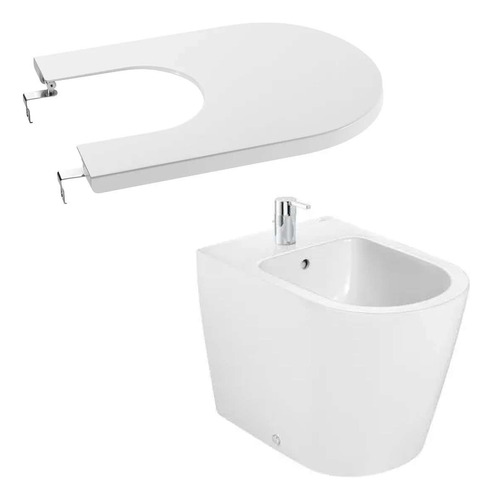 Combo Bidet Inspira Roca Monocomando Con Tapa P