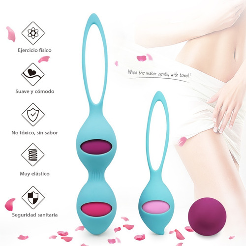Imagen 6 de 9 de Bolas Kegel Set Ejercitador Suelo Piso Pélvico Kit 4 Pesas