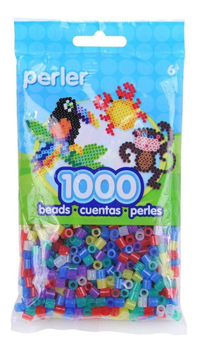 Canutillos Hama Beads 1000 Unidades Multicolor Glitter